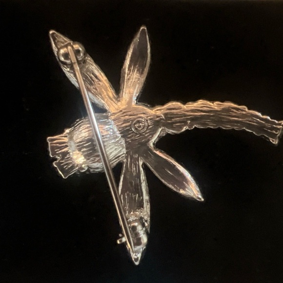 Vintage 1998 Avon Crystal Dragon Fly Pin Brooch Shades of Blue Rhinestone 1.5” - Picture 11 of 12
